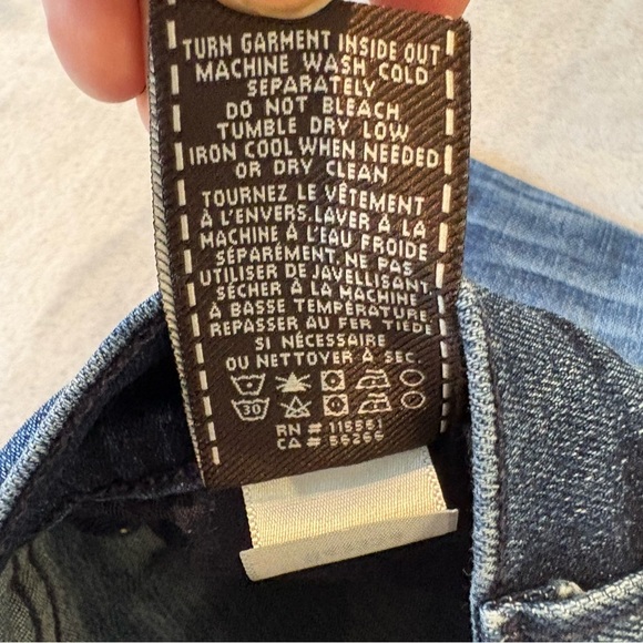 7 For All Mankind Relaxed Skinny Blue Denim Jeans Wmn’s Sz 28 - Picture 9 of 11